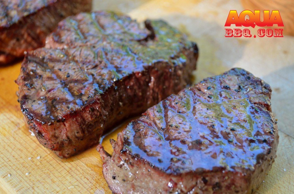 Pull the steak and let it rest.  Sprinkle again with kosher salt and squeeze the juice of half a lemon per steak on top.
