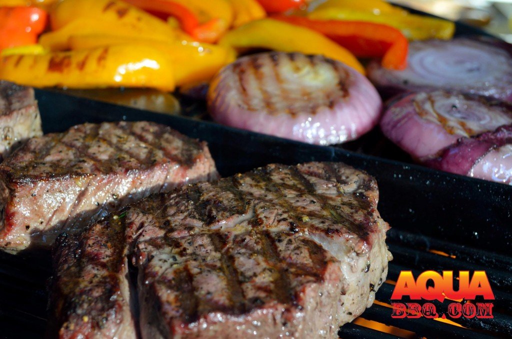 Depending on thickness of steak and grill temp, grill on both sides for 4-8 minutes