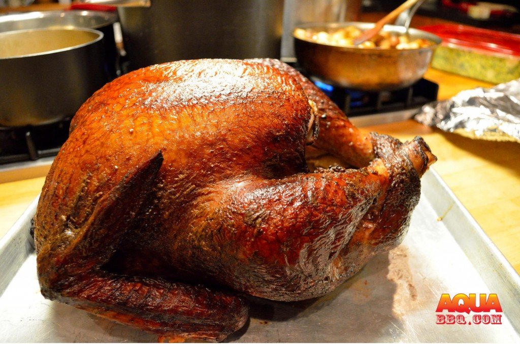 Let the turkey rest for at least 20 to 30 minutes before carving.
