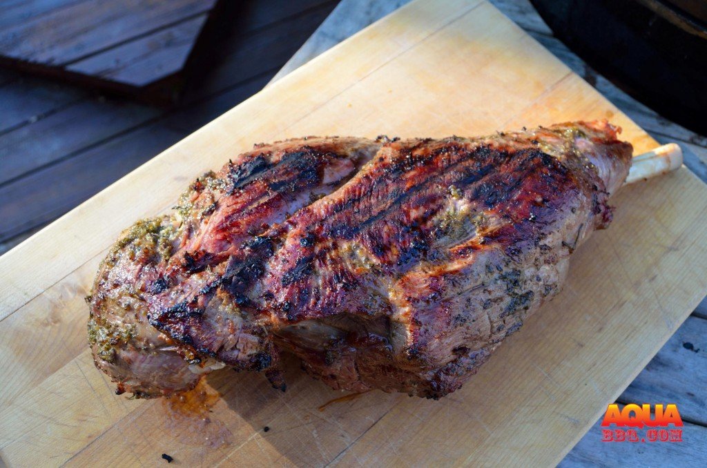 Let the Primo Grilled Leg of Lamb rest for 20 minutes or so.