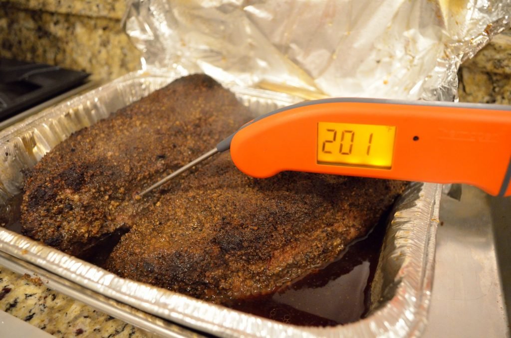 A Thermapen MK4 is a helpful tool  to confirm you've hit your target tempature.