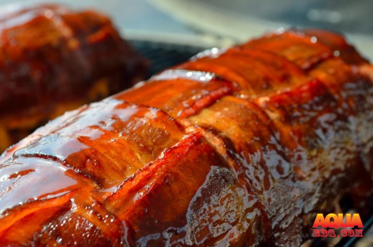 Primo Grill Smoked BBQ Bacon Cheeseburger Fatty AQUA BBQ